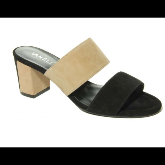 Vaneli Shoes - VANELI Matida 2 tone black/nude suede shoe size 7M